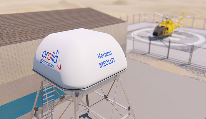 Horizon MEOLUT search-and-rescue phased array antenna (Photo: Orolia)