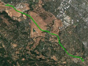 An open-sky freeway environment on Interstate 280 in California where Starling + the BCM47755 were tested and data collected and processed in real time. (Image: Swift Navigation)