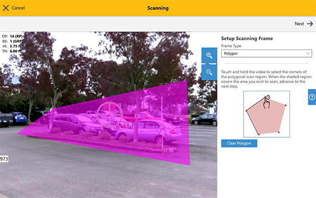 Trimble Forensics Capture software. (Image: Trimble)