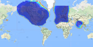 SBAS precision approach coverage, May 2016. Graphic: FAA Tech Center, Lockheed Martin, GMV
