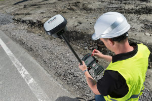 Surveying accuracy is critical to roadway construction. (Photo: Leica Geosystems)