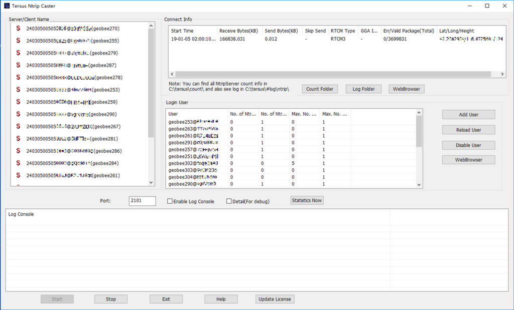 Screenshot: Tersus GNSS