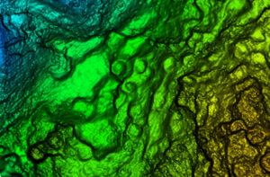 Closer site inspection ­— notice non-natural occurring mounds. (Image: Lidar USA)