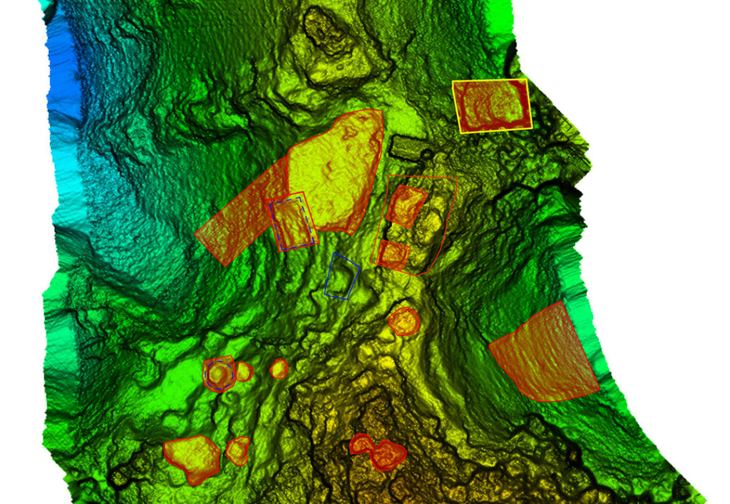 Areas of interest to archeologist — lots of them. (Image: Lidar USA)