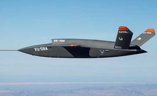 XQ-58A demonstrator in flight. Photo: U.S. Air Force