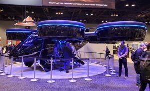 The Bell Nexus demonstrator drew crowds at AUVSI Xponential 2019. (Photo: Tony Murfin)