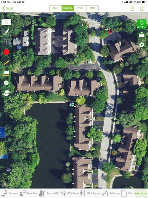 iOS aerial viewer. (Screenshot: Tim Burch)Photo: