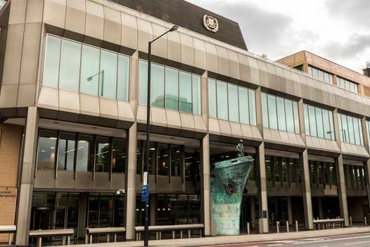 The International Maritime Organization headquarters in London. (Photo: Anastasia Yakovleva/iStock Editorial / Getty Images Plus/Getty Images)