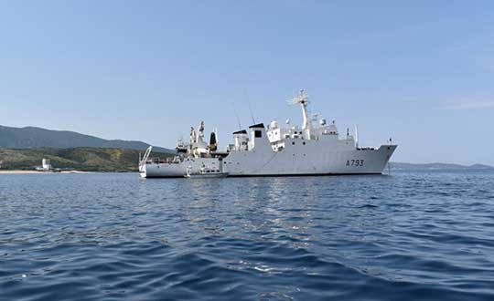 French agency Shom's survey vessel. (Photo: Shom)