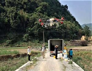 XAG introduces agricultural drones for farmers in China. The XMission drone can reduce costs on fertilizer, pesticides and other treatments. (Photo: XAG/Unicore)