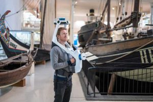 The all-in-one reality capture capabilities of NavVis VLX include both survey-grade point clouds and high-resolution panoramas. (Photo: NavVis)