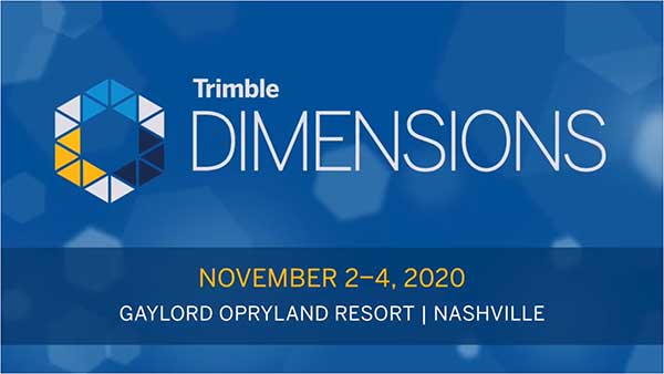 Logo: Trimble Dimensions 2020