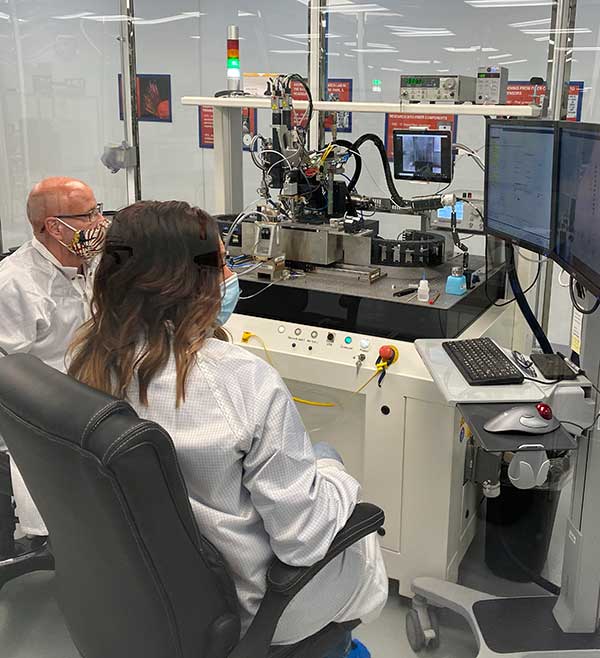 With PIC technology, KVH’s FOG production process incorporates machine automation for photonics assembly. (Photo: KVH)