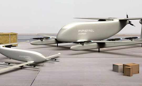 V20 and V300 cargo UAVs. (Artist's concept: Pipistrel)