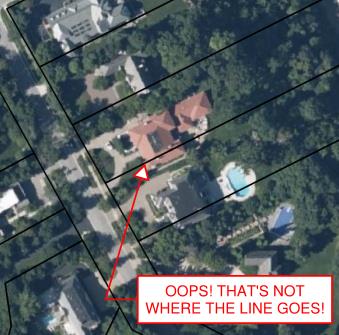 Incorrect GIS parcels information. (Image: Tim Burch)