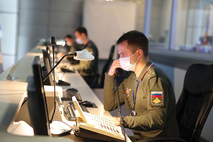 Ground Control at the Titov Main Test Space Center established a stable telemetry connection with the new satellite shortly after launch. (Photo: Roscosmos)