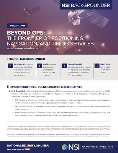 Beyond GPS report. (cover: NSI)