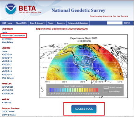 Experimental Geoid Models 2020 (xGEOID20). (Image: NGS)