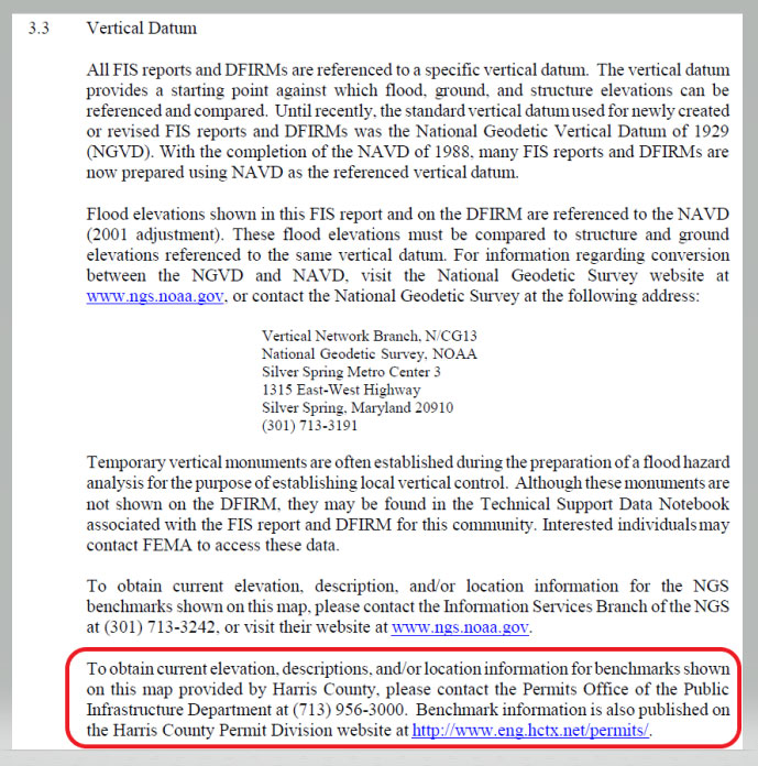 Page 111 from Nov. 15, 2019, Flood Insurance Study 48201CV001G. (Image: FEMA)
