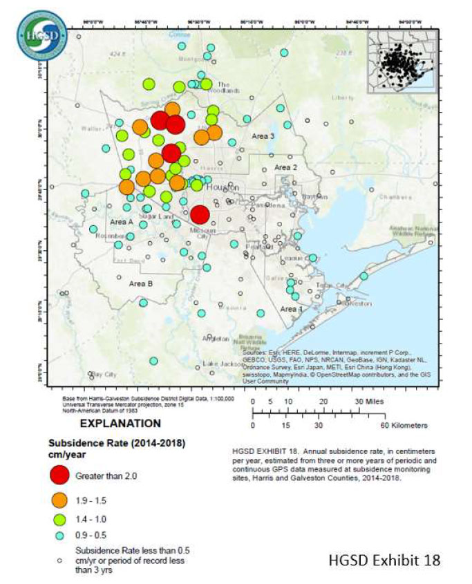HGSD Exhibit 18. (Image: Harris-Galveston Subsidence District)
