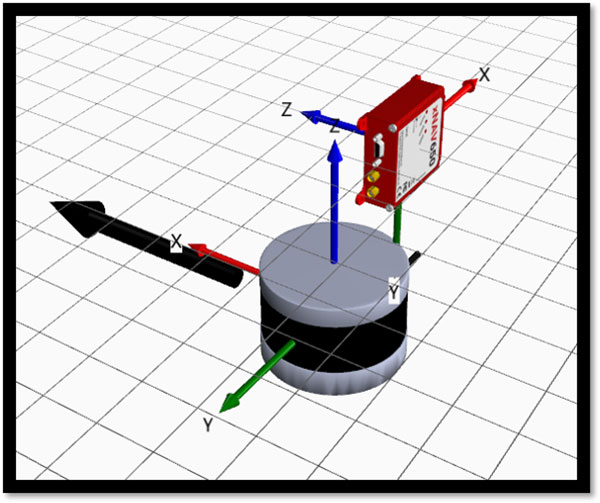 The OxTS Georeferencer Hardware setup viewer shows the OxTS xNAV650 INS alongside a Hesai lidar sensor. (Image: OxTS)