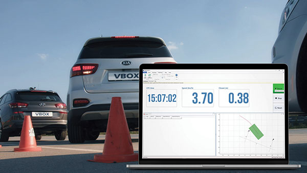 A test of Racelogic’s parking assistance system. (Photo: Racelogic)