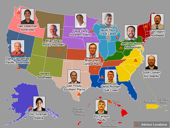 NGS Regional Geodetic Advisors. (Image: NGS Website)