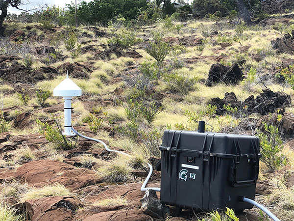 Hawaiian GPS station. (Photo: USGS/Jeff Freymueller)