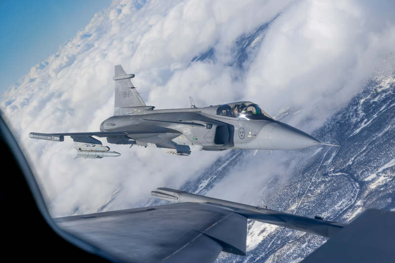 The Gripen E jet fighter built by Saab. (Photo: Saab)