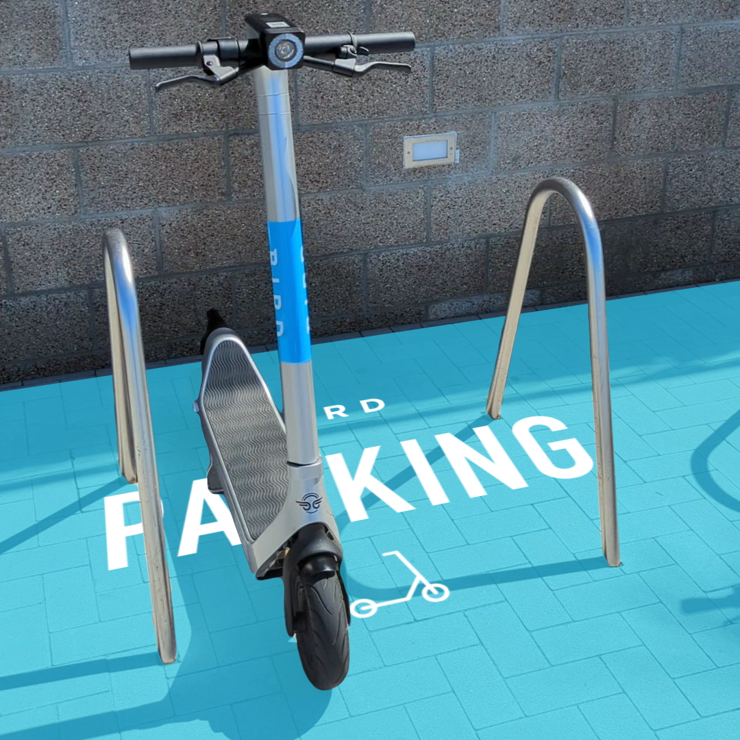 Bird uses the ARCore Geospatial API to enable a scooter parking app. (Image: Bird)