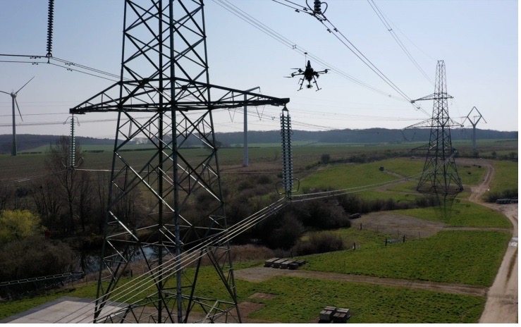 A Pylon inspection automation. (Photo: NGET)