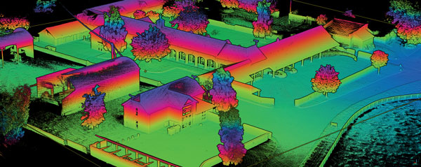 Other sources, such as lidar, can be used to aid navigation in the absence of GNSS signals. (Photo: OxTS)