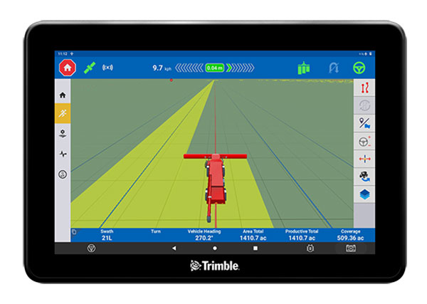 The GFX-1260 display for precision agriculture. (Photo: Trimble)
