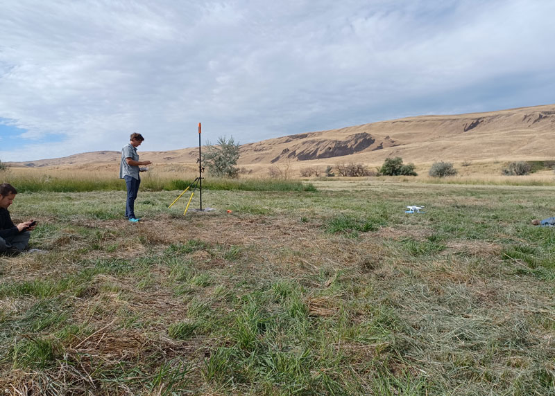 Douglas County Public Works needed a GNSS rover to support its UAS operations. The pay-as-you-go option was appealing as they only needed high-precision a few times per month. (Image: Jason Schilling)