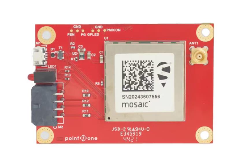 GNSS interface board – mosaic. (Image: Point One Navigation)
