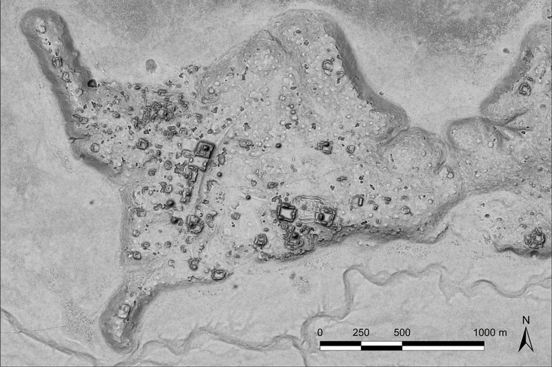 A relief of the ancient Maya site archaeologists are calling Ocomtún. (Image: Žiga Kokalj/ZRC SAZU)