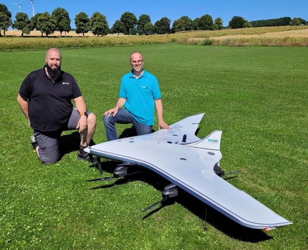 Matthias Hutecek (RIEGL) and Thomas Strieker (StriekAir engineering GmbH). (Image: REIGL)