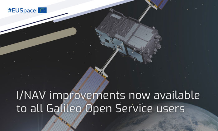 I/NAV improvements for all Galileo Open Service users is a part of the new Galileo services portfolio. (Image: EUSPA)