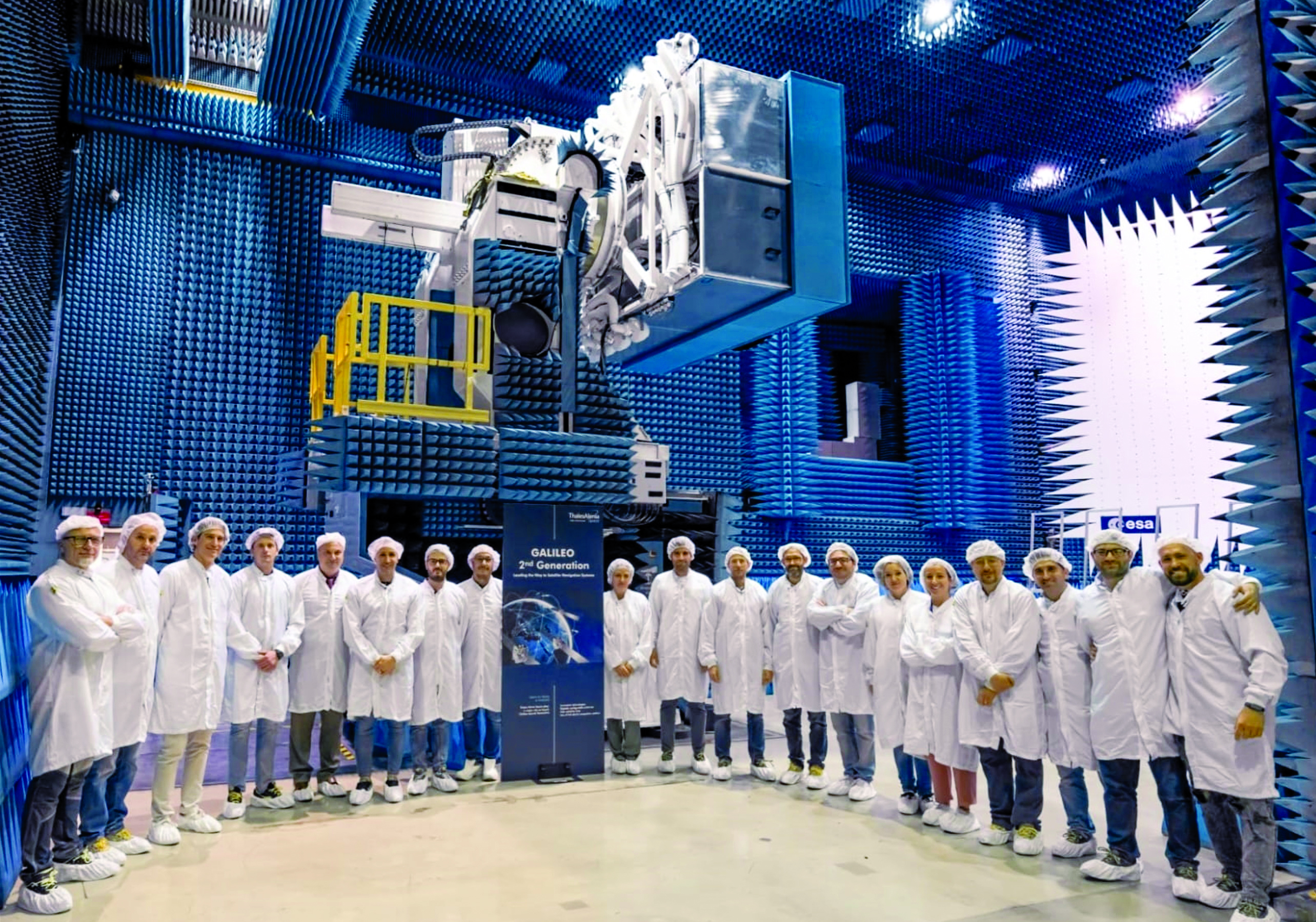 G2SB1 engineering model payload testing at ESA ESTEC. (Image: ESA)