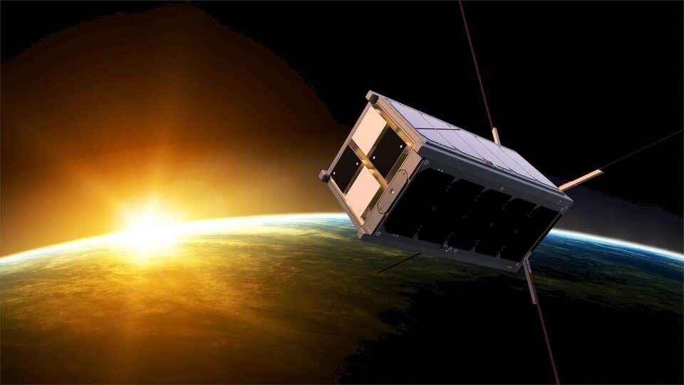EIRSAT-1, Ireland’s first satellite. (Image: ESA)