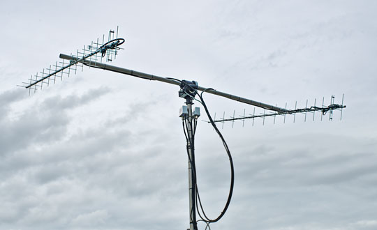Figure 4: Bobcat-1’s dedicated ground station on the roof of Stocker Center in Athens, Ohio. (All figures except FIGURE 3 provided by the authors.)
