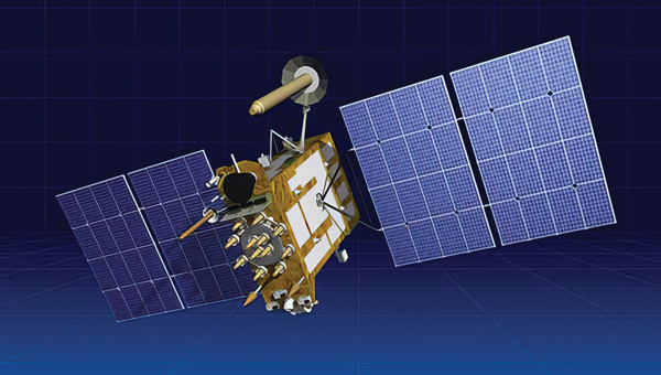 Artist’s rendering of a GLONASS-K satellite. (Photo: ISS-Reshetnev)