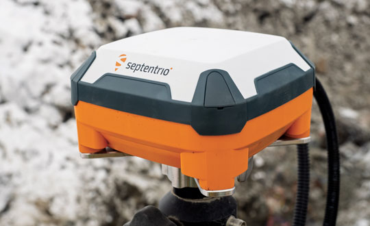 Septentrio’s AntaRx GNSS smart antenna is designed for machine automation and control. (Photo: Septentrio)