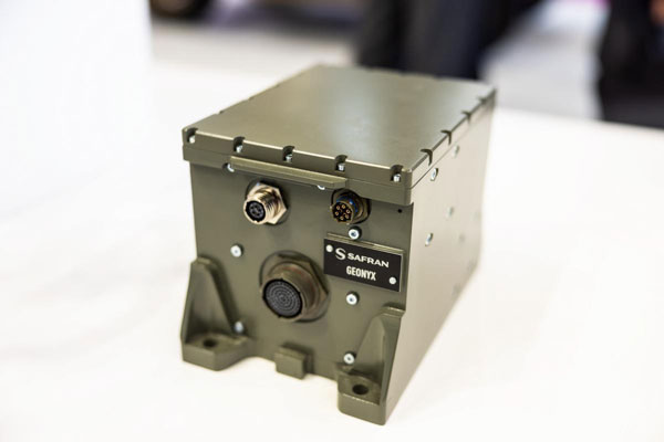SAFran federal systems’ Geonyx inertial navigation solution, which can be integrated with VersaPNT, Safran’s all-in-one Assured PNT device. (Photo: Safran Federal Systems)