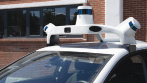 Leo Drive’s autonomous car is equipped with GNSS/INS systems, multiple cameras and lidar sensors for precise navigation as well as accurate positioning.