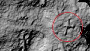 Processed LiDAR data showing the object resembling the shape and size of Amelia Earhart’s aircraft. (Photo: SPH Engineering)
