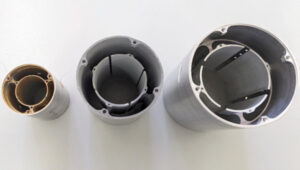 Figure 7: Microwave resonators for passive hydrogen frequency standards. (All figures provided by the authors)