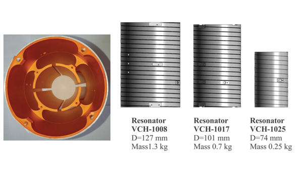 Figure 8: Microwave resonators of different sizes for passive hydrogen frequency standards. (All figures provided by the authors)