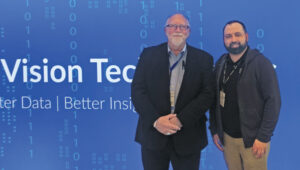 Ray Weatherbee, CEO, Stonex USA, and Tim Carolin, Account Executive, GPS World. Photo: GPS World Staff