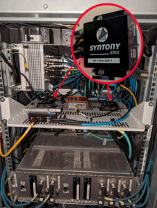 Redundant ssm receiver installation inside a test train in France. (Photo: Hitachi Rail and Syntony GNSS)